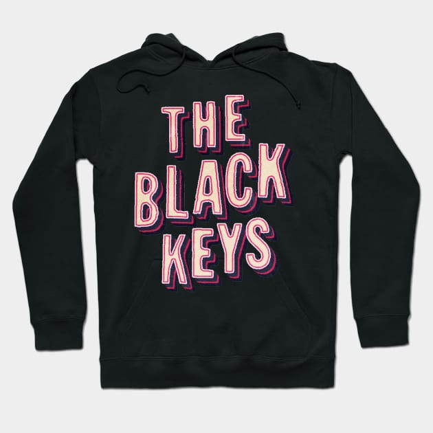 The black keys - retro pink Hoodie by V x Y Creative